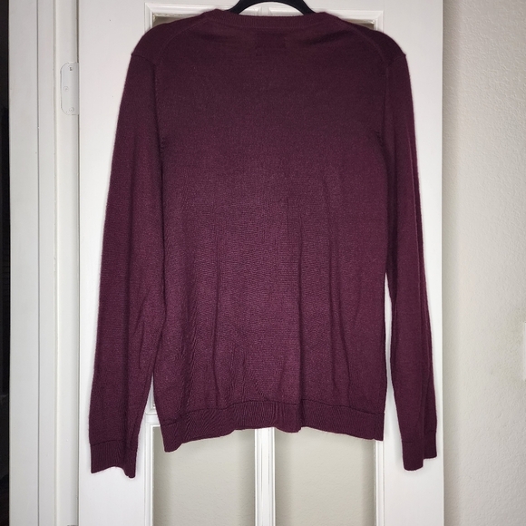 Apt. 9 Seriously Soft Men's Merino Wool Blend V Neck Comfy Cozy Sweater Medium - Picture 3 of 9